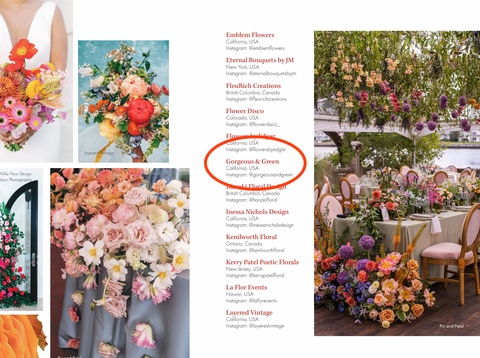 We are Named a Top 50 Wedding Florist of North America by Florist's Review Magazine!