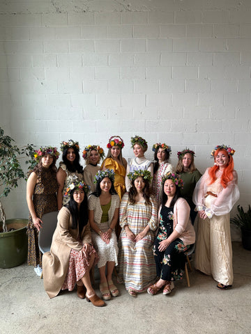 Gorgeous and Green Flower Workshop attendees for a Private Party and Baby Shower