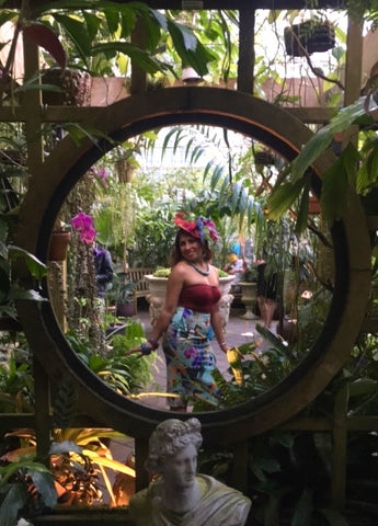 Gorgeous and Green at the Conservatory of Flowers (her native habitat)