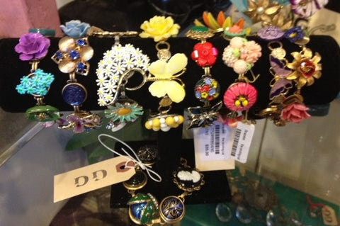 Vintage bracelets and other jewelry by Smiling Cat, Berkeley