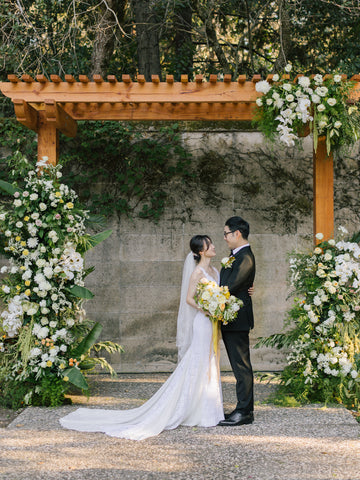 Arbor decor for wedding bride groom summer hacienda de las flores