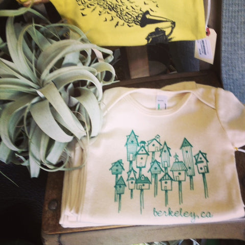 local designed onesies by Sweetpea and Pie sold at Gorgeous and Green