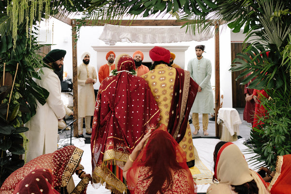 Tropical Foliage Wedding Photos