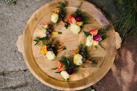 Plate of Boutonnieres 