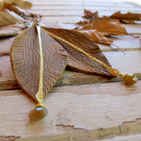 Tangleweeds reclaimed leather earrings locally made