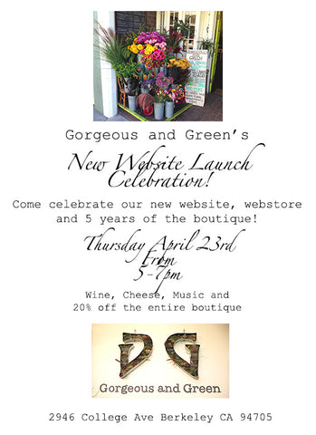 5 year anniversary party for Gorgeous and Green