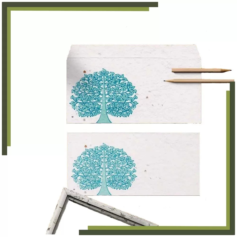 Plantable Seed Paper Envelopes - Tree Print (Pack of 5) Wildlense