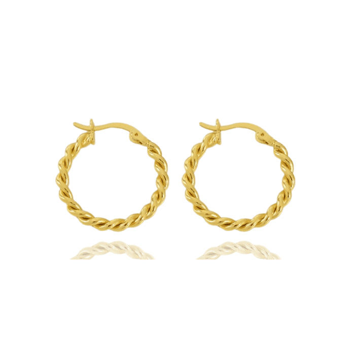 Billede af Adri Hoops 18K Forgyldt