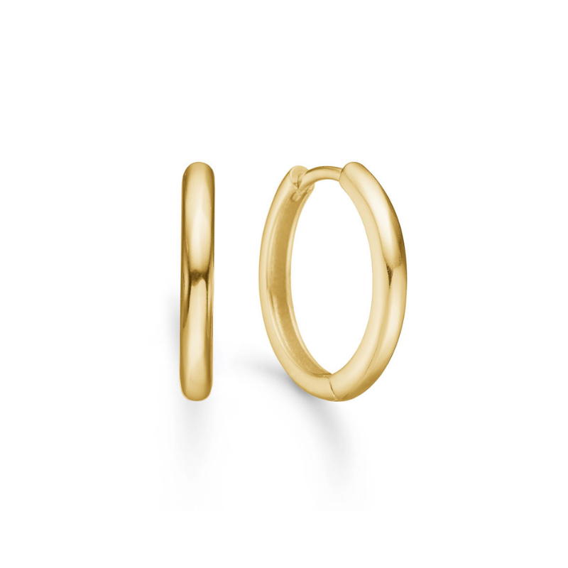 Billede af Classic Creoler 18k Forgyldt 14mm