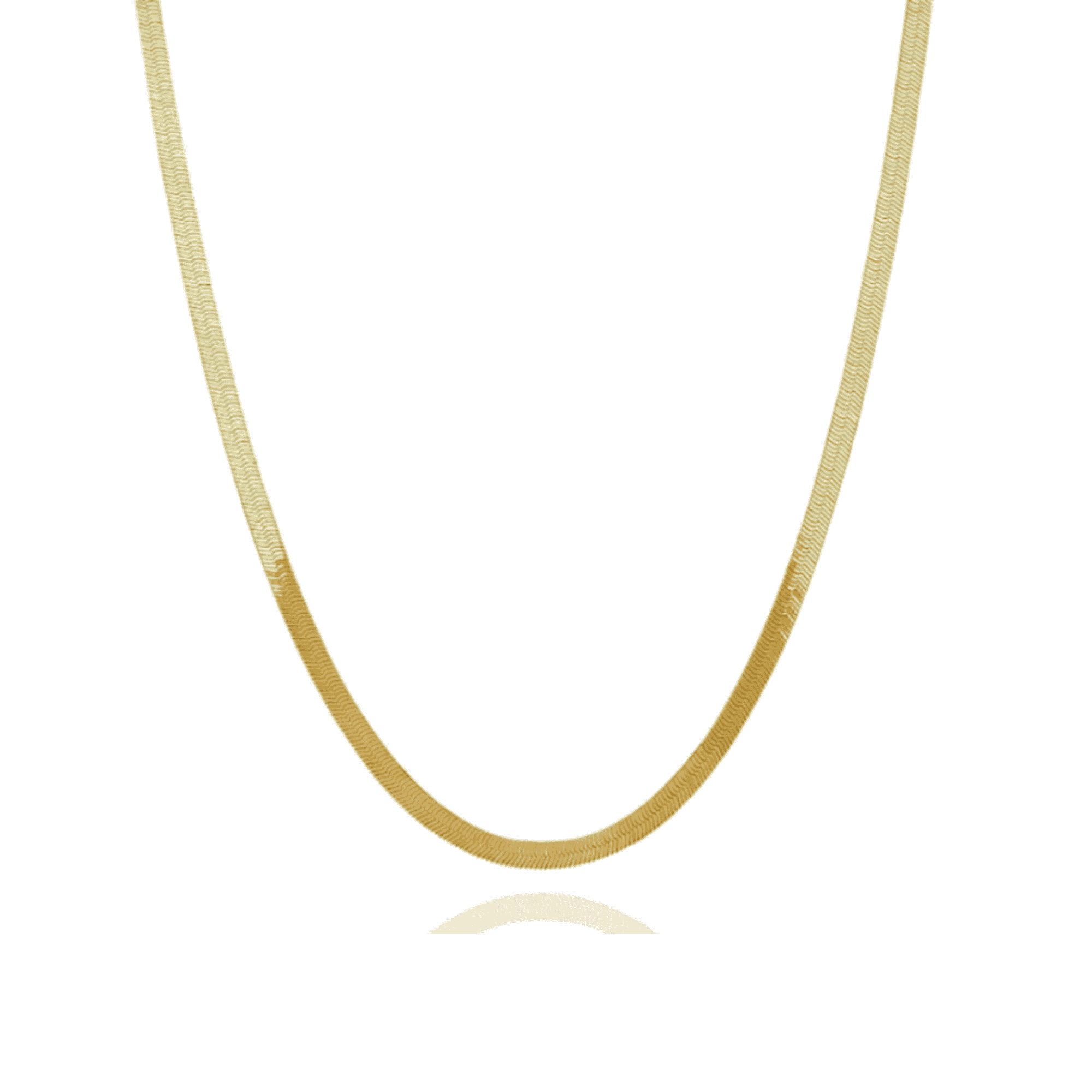 Se Snake Chain 3mm 18K Forgyldt - 45+5 cm hos Lindebæk Smykker