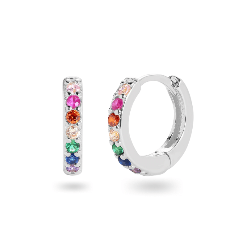 Billede af Rainbow Hoops 925S Sølv