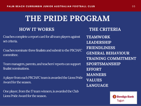 Pride Program