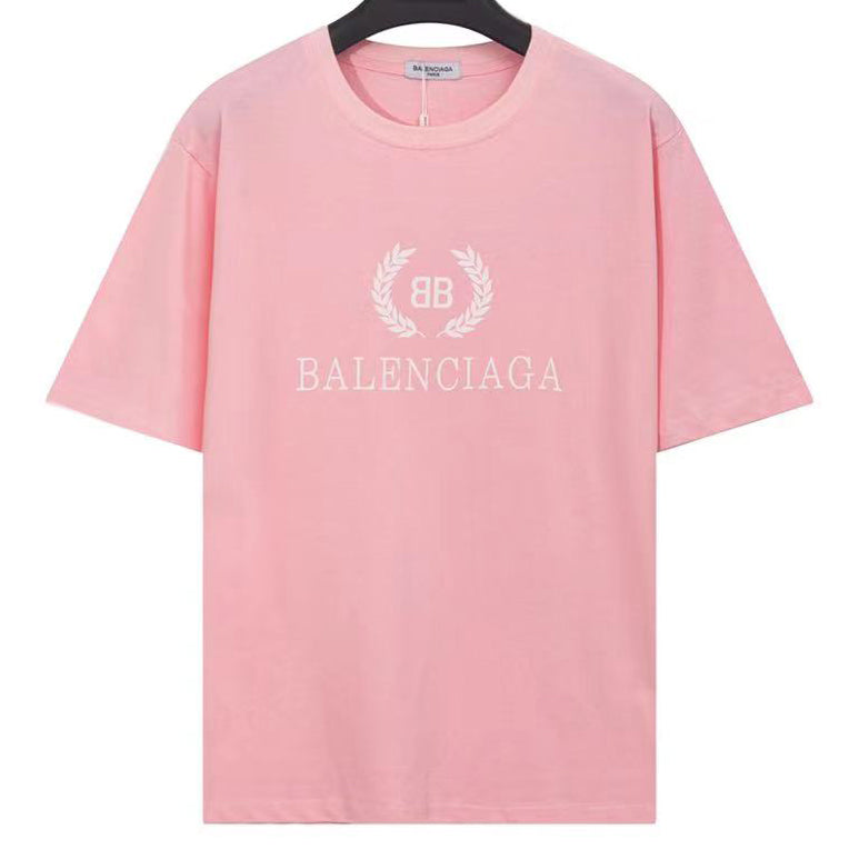 Balenciaga 2023 New Fashion  Women Men  Pattern Scoop Neck Short Sleeve T-shirt