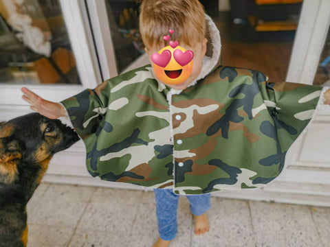 Poncho army camouflage