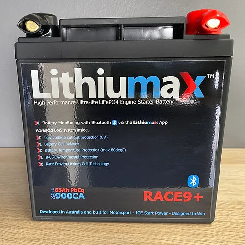 Lithiumax Carbon Series RACE+GT Bluetooth Battery