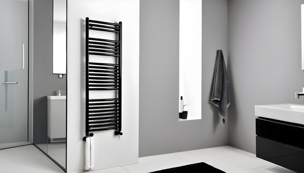 black towel rail
