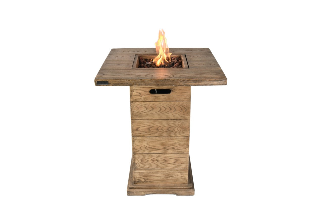 Elementi Rova Bar Height Gas Fire Table