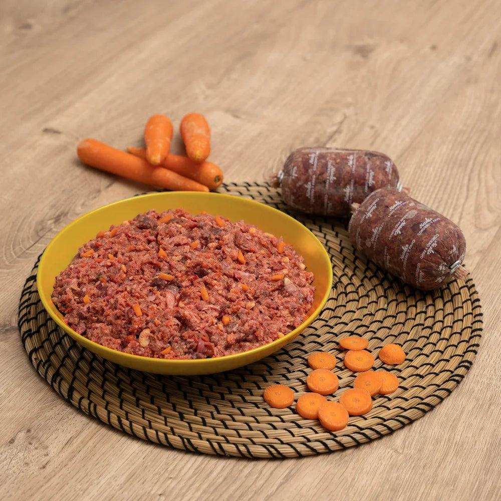 Menú BARF de cordero y pavo 500 G