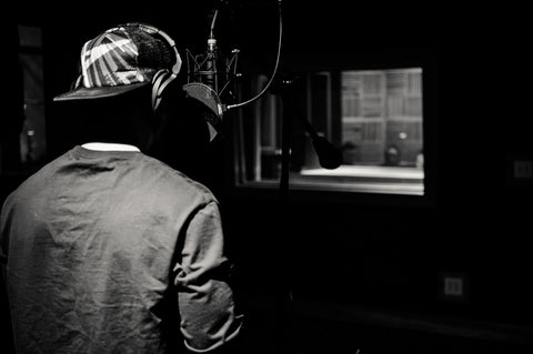 Recording in the studio