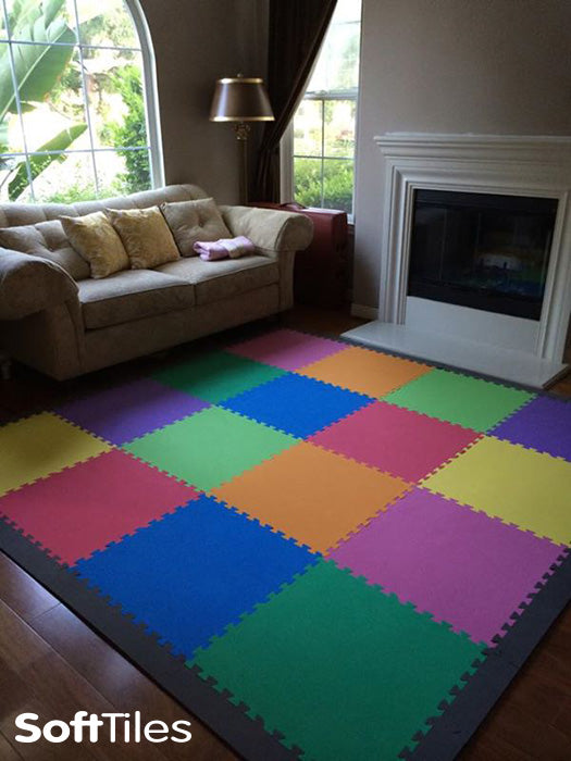 colorful play mats