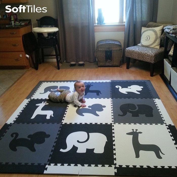 animal foam play mat