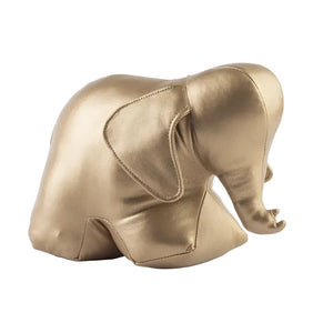 Metallic Gold Elephant Door Stop/Bookend Faux Leather - ForYourDoor.com - Dachshund Door Stop