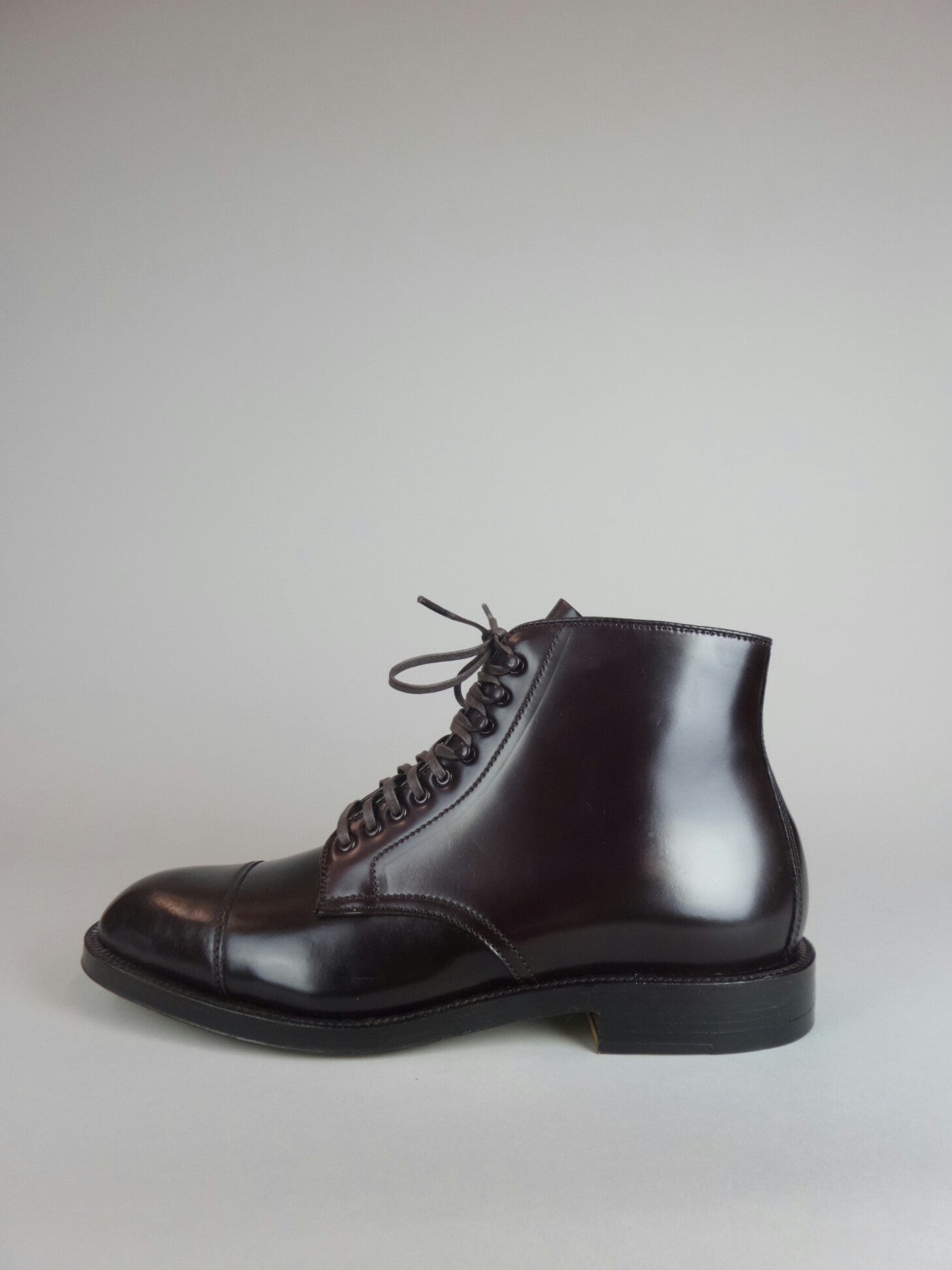 alden cap toe cordovan boots