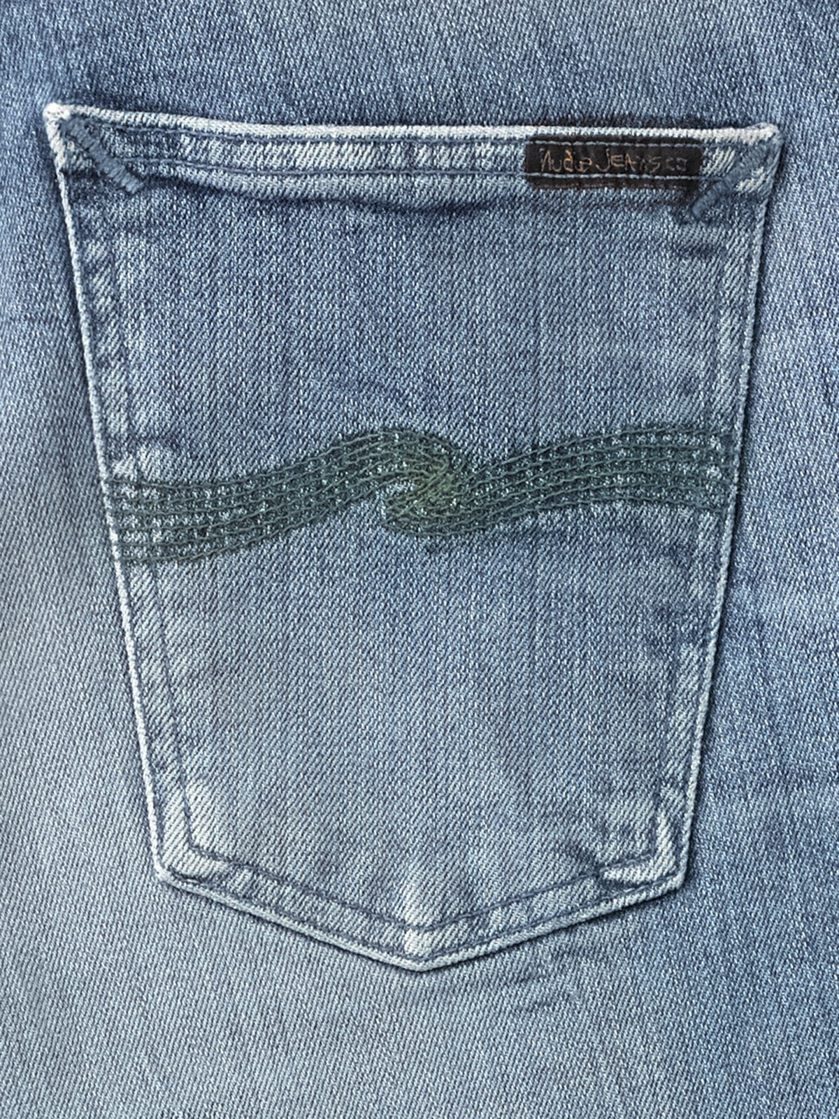 nudie jeans lean dean worn in green