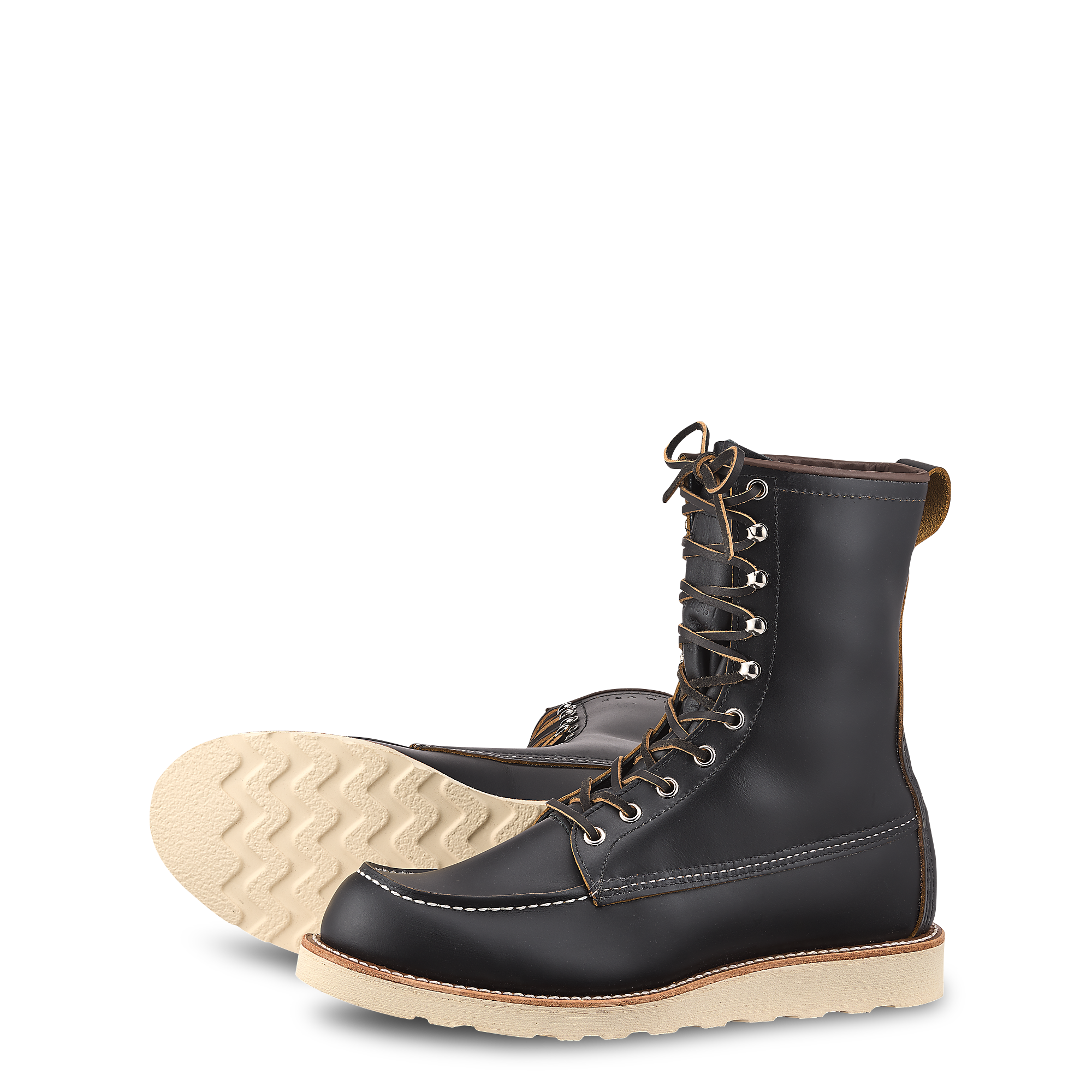 black red wing boots