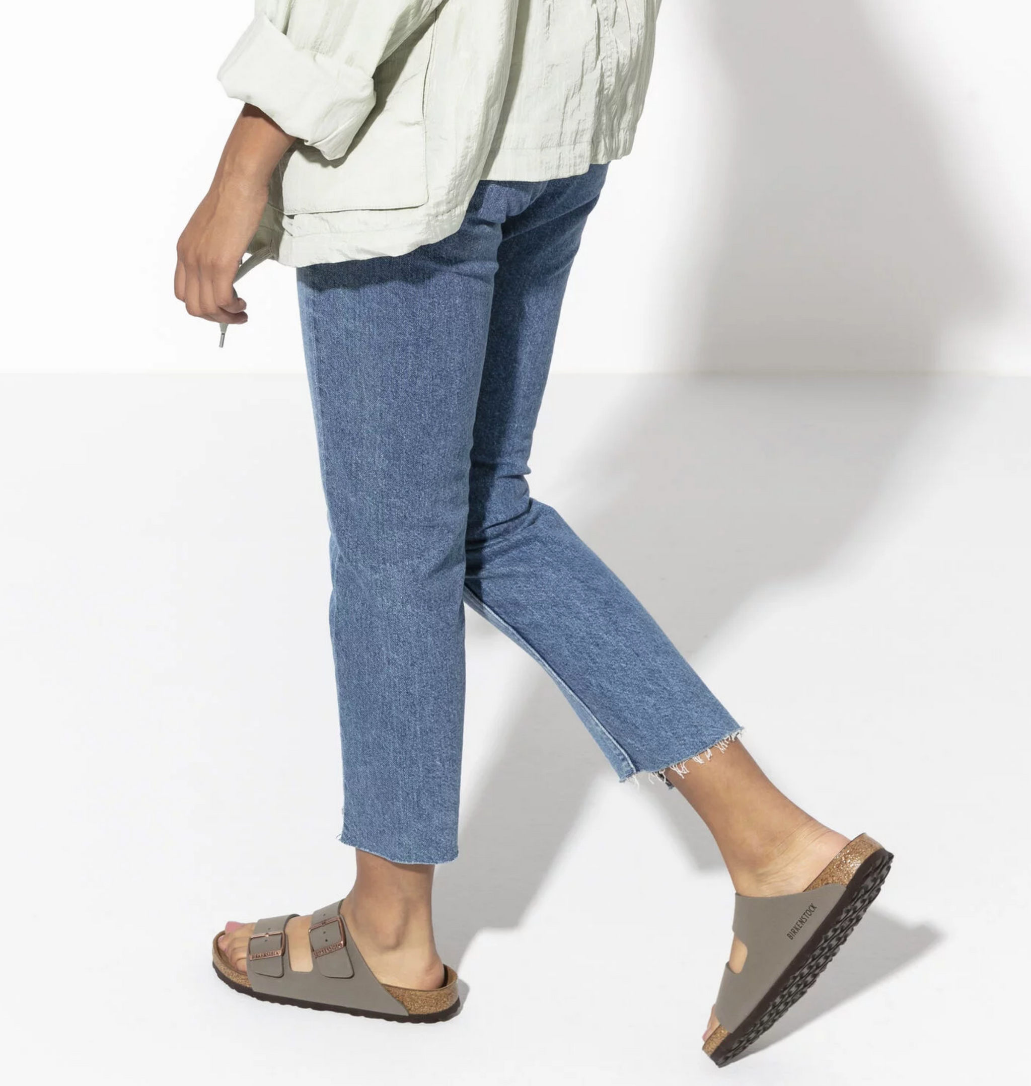 birkenstock arizona birkibuc stone