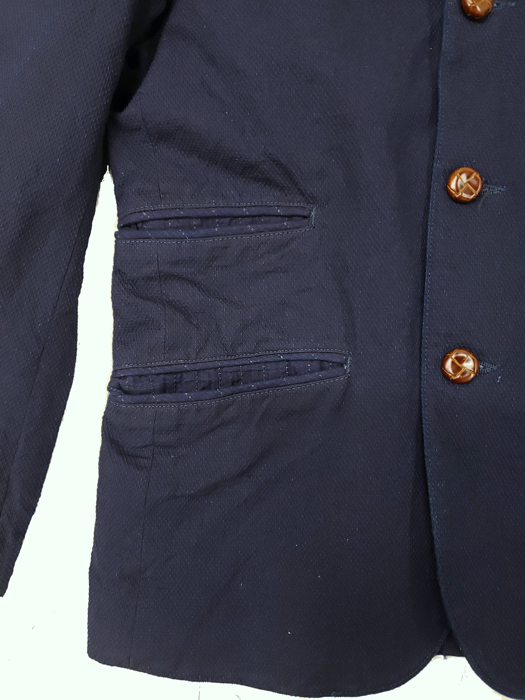 Graph Zero Deep Indigo Sashiko Tailored Jacket - Mildblend Supply Co