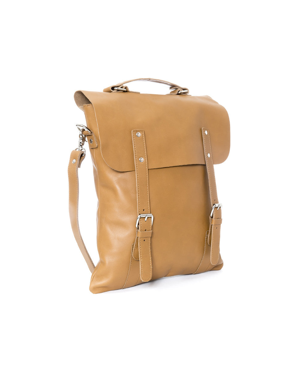 Enter Leather Messenger Tote in Tan - Mildblend Supply Co
