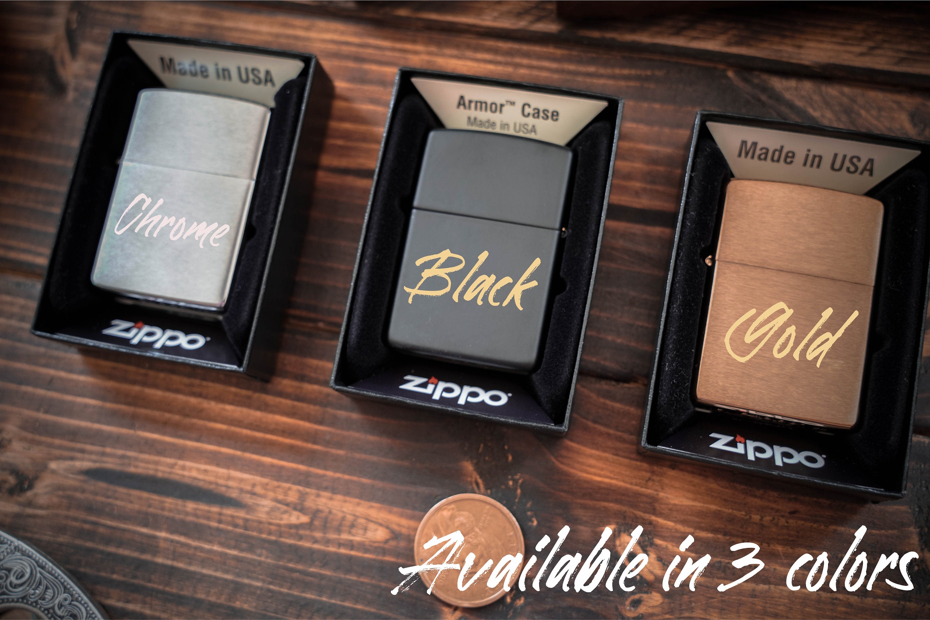 Engraved Zippo® Windproof Lighter For Him