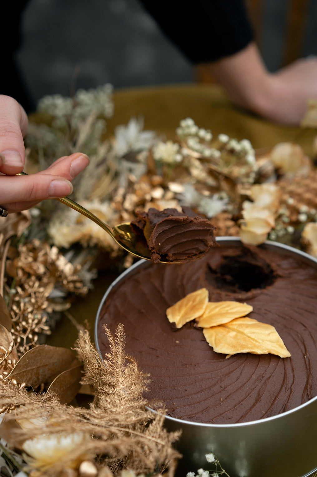 Marbled Chocolate Leaves | The Cake Blog