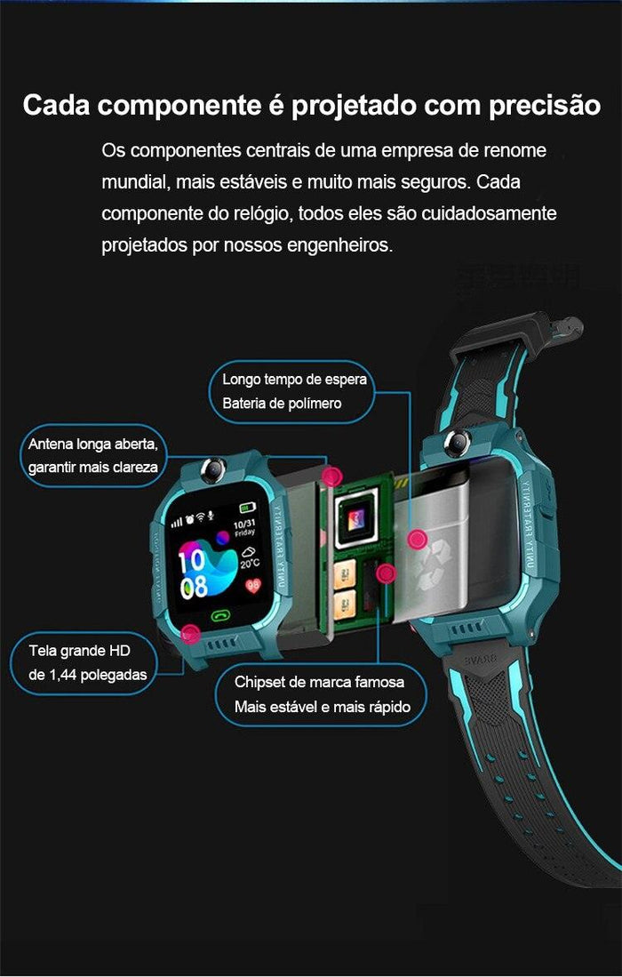 Smartwatch Infantil Com Rastreador e Jogos Educativos – CASA REALE