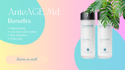 rejuvenated skin, less lines & wrinkles, hydrated skin and less environmental damge are just some the benefits of the AnteAGE MD System