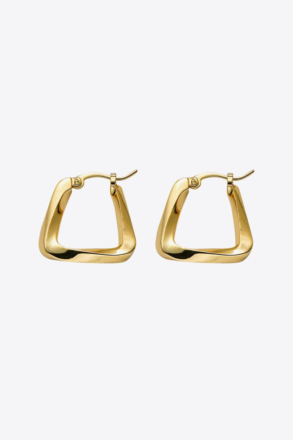 18K Gold Plated Irregular Geometric Earrings - Ecart