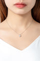 1 Carat Moissanite Heart-Shaped Pendant Necklace - Ecart