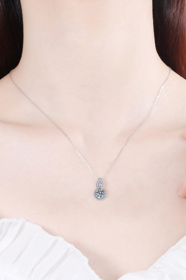 1 Carat Moissanite Pendant Necklace - Ecart