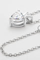 1 Carat Moissanite Heart-Shaped Pendant Necklace - Ecart