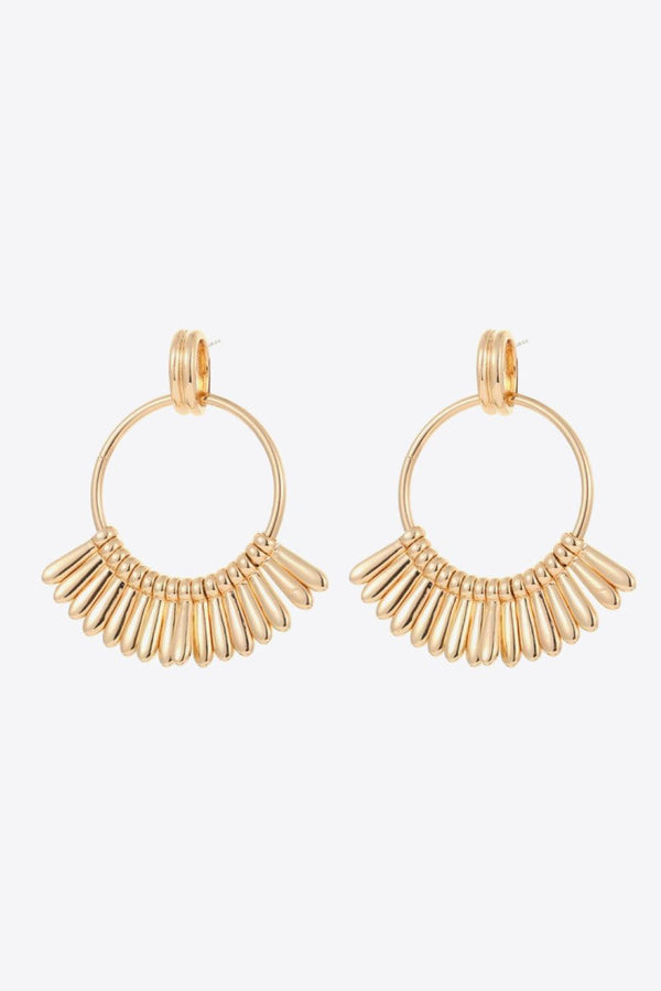 18K Gold-Plated Zinc alloy Drop Earrings - Ecart