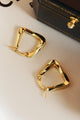 18K Gold Plated Irregular Geometric Earrings - Ecart