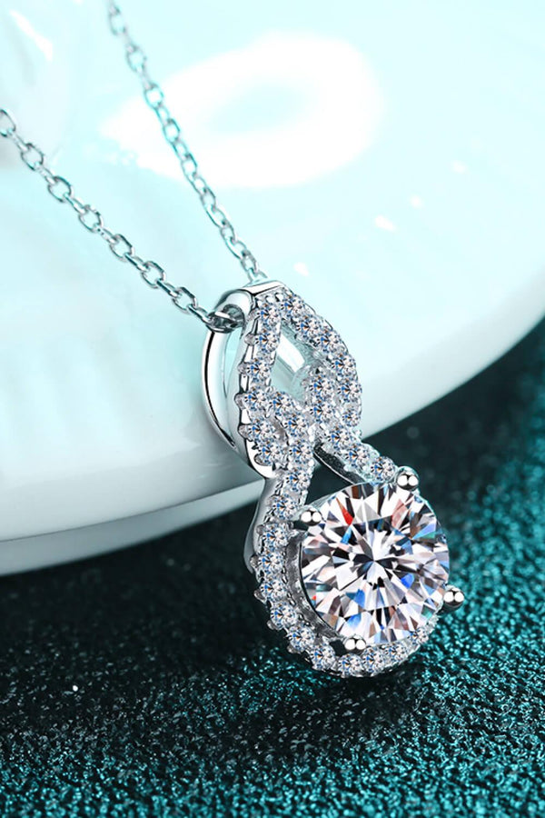 1 Carat Moissanite Pendant Necklace - Ecart