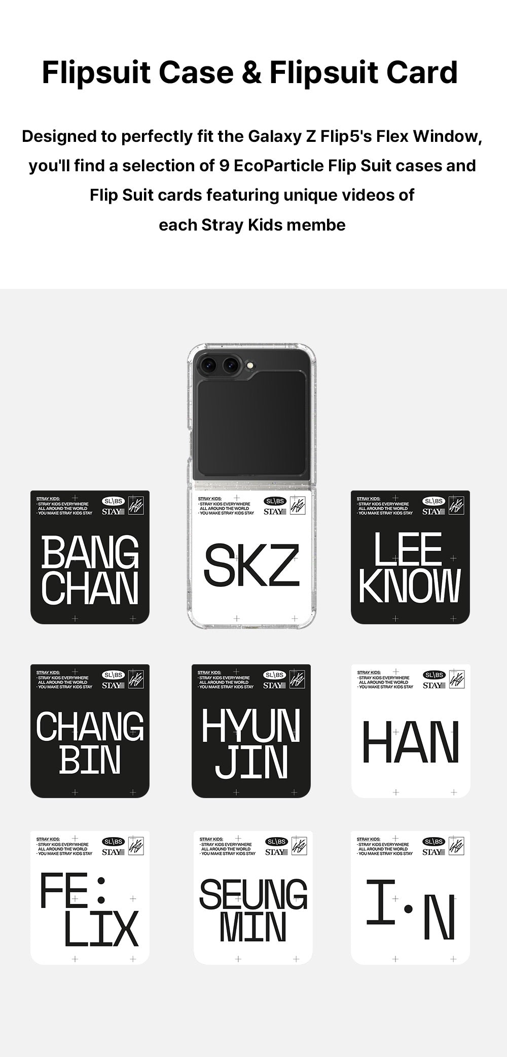 STRAY KIDS Samsung Galaxy Z-flip 3 / 4 / 5 Skzoo Stray Kids 