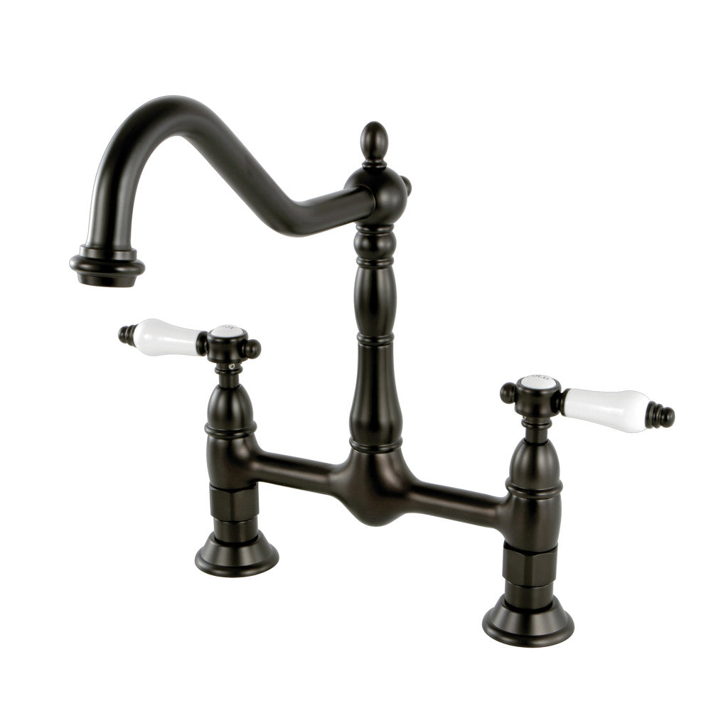 Bridge Kitchen Faucet 8 Centerset In Oil Rubbed Bronze Kfks1175bpl Copper Alchemy