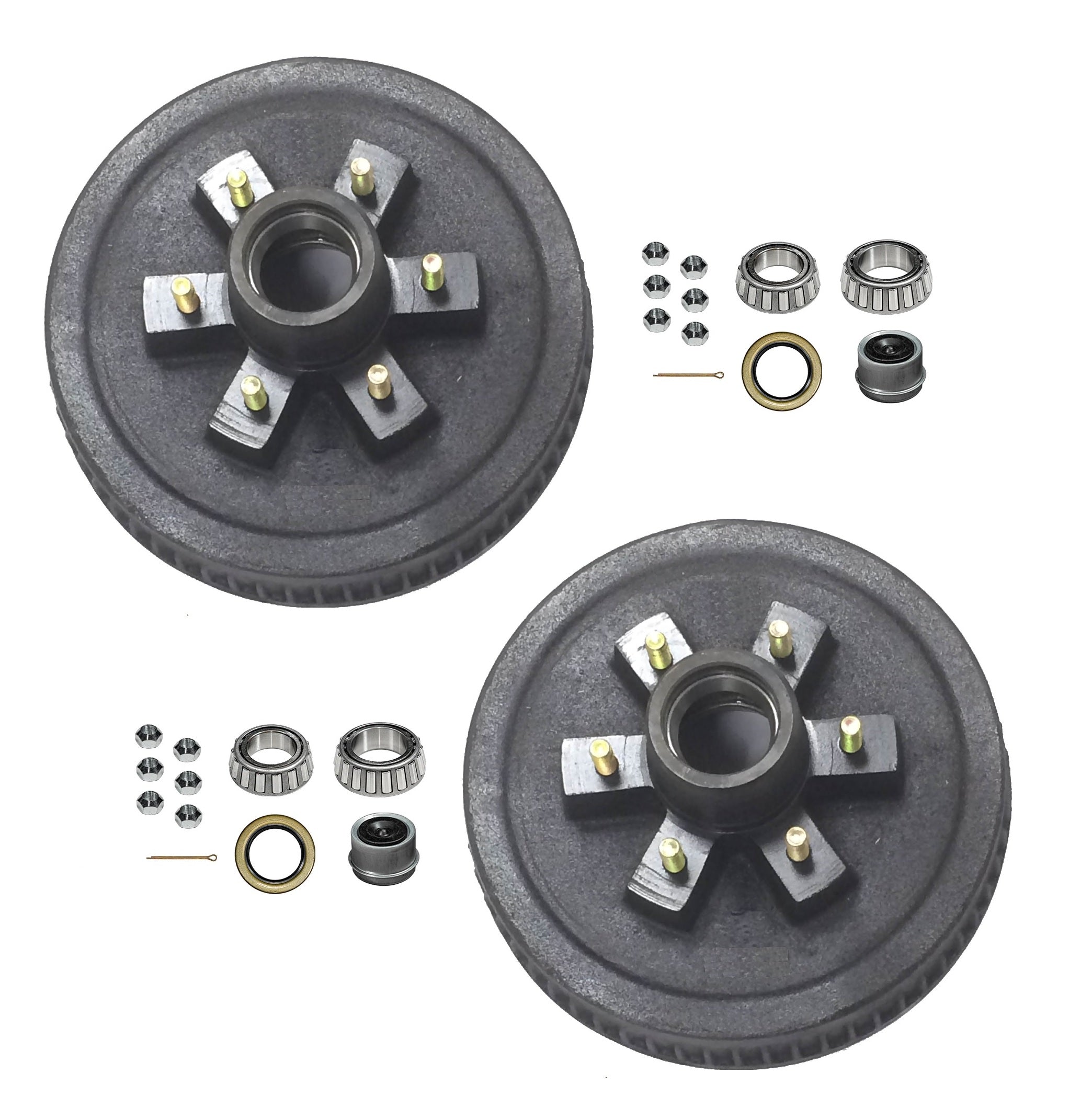 12" X 2" Trailer Brake Hub Drum 6 on 5.5" 6000 lbs Axle 6 on 5 1/2" - 2pcs