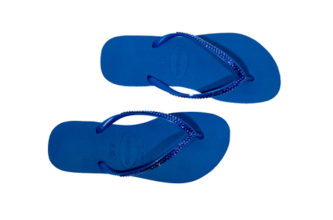 royal blue flip flops