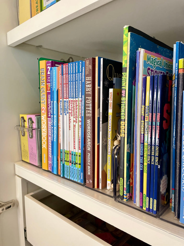 Kids workbook organization