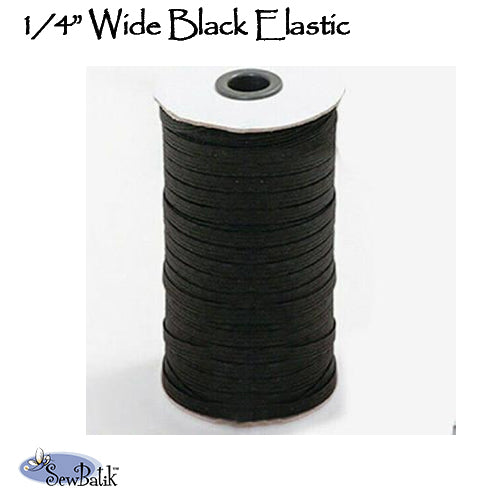 1/4 Flat White Elastic – SewBatik