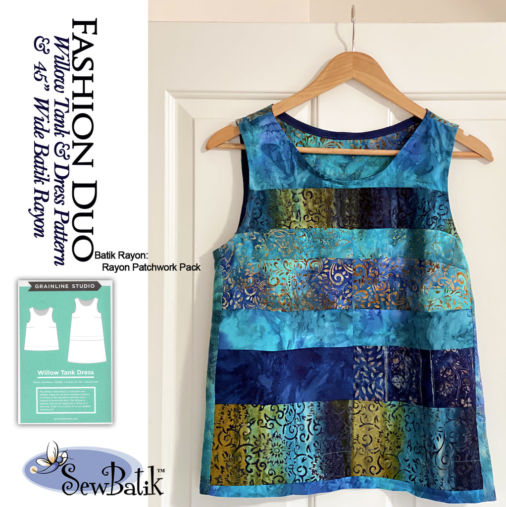 Fashion Duo - Tank Top/Overlay - Batik Rayon – SewBatik